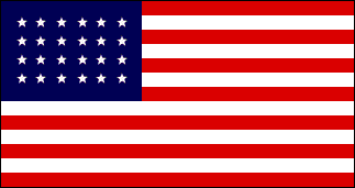 24-Star US Flag 1822-1836