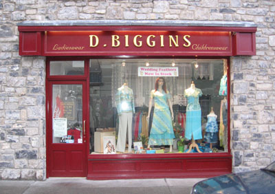 Deirdre Biggins drapery shop in Ballinrobe