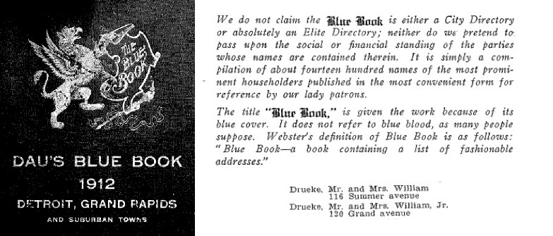 1912 Blue Book