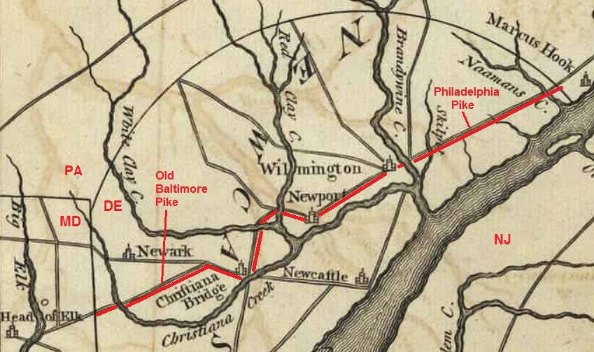1795 Delaware Map