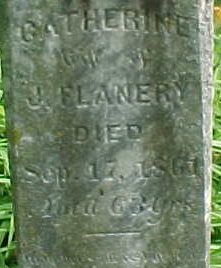 Catherine Flannery tombstone