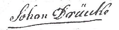 Johann Drücke signature