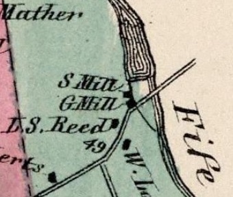 1867 map of mills