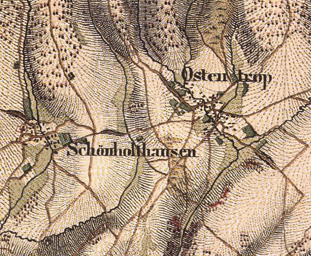 Ostentrop map