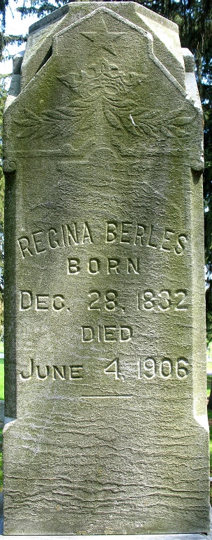 Regina Berles tombstone