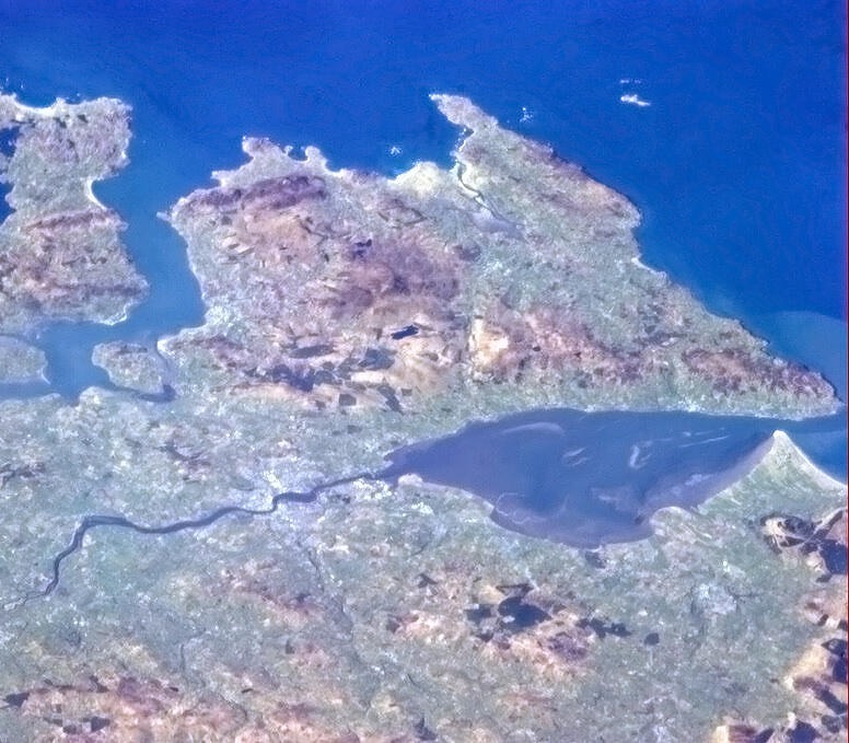 Lough Swilly and Foyle from space