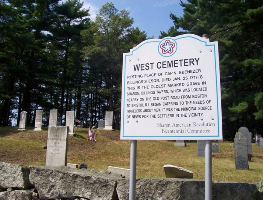 West Cemetery in Sharon