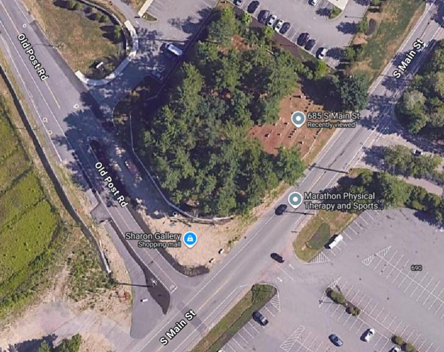 West Cemetery map in Sharon